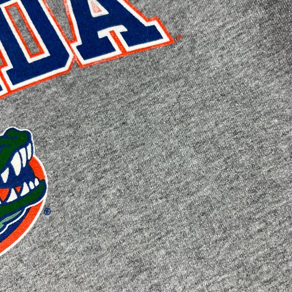 Y2K NCAA Florida Gators Sweatshirt Adult Large Grey Faded Logo Pullover Hoodie - Picture 2 of 14